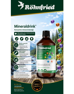 Röhnfried Mineral drink Kuşlar İçin Güçlü Mineral ve Elektrolit Desteği 500ml